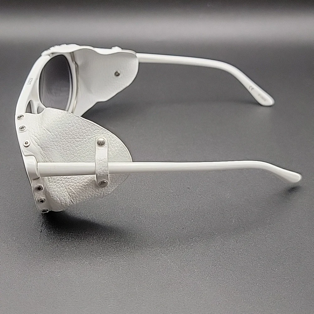 Lozza Zilo Cortina Sunglasses – White Frame Made in Italy Vintage Style Designer